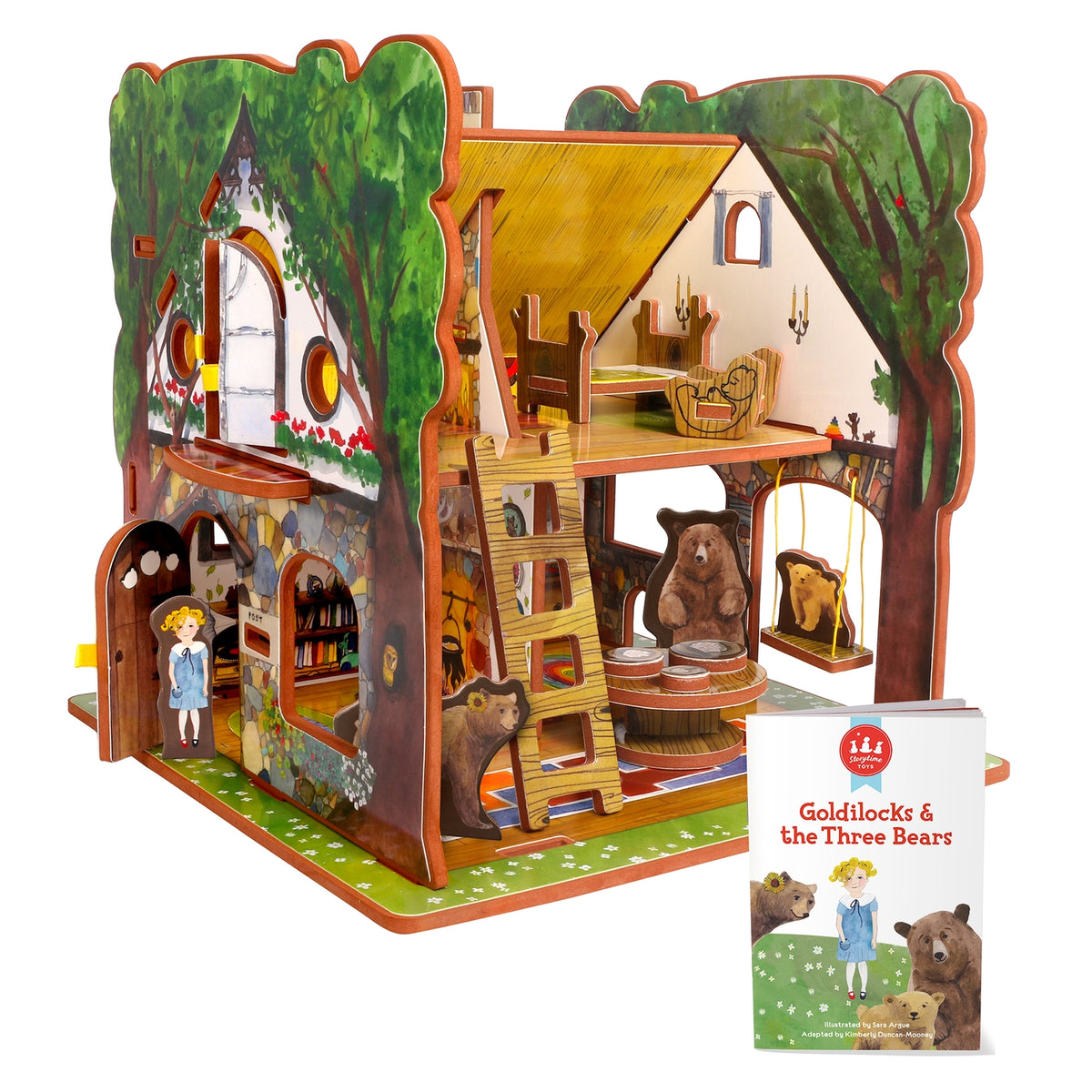 Goldilocks and the Three Bears Book and Play Set – Petite Island