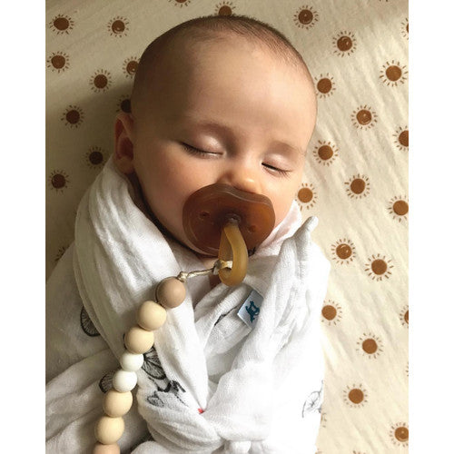 Ali+Oli Teether Pacifier Clip (Natural)