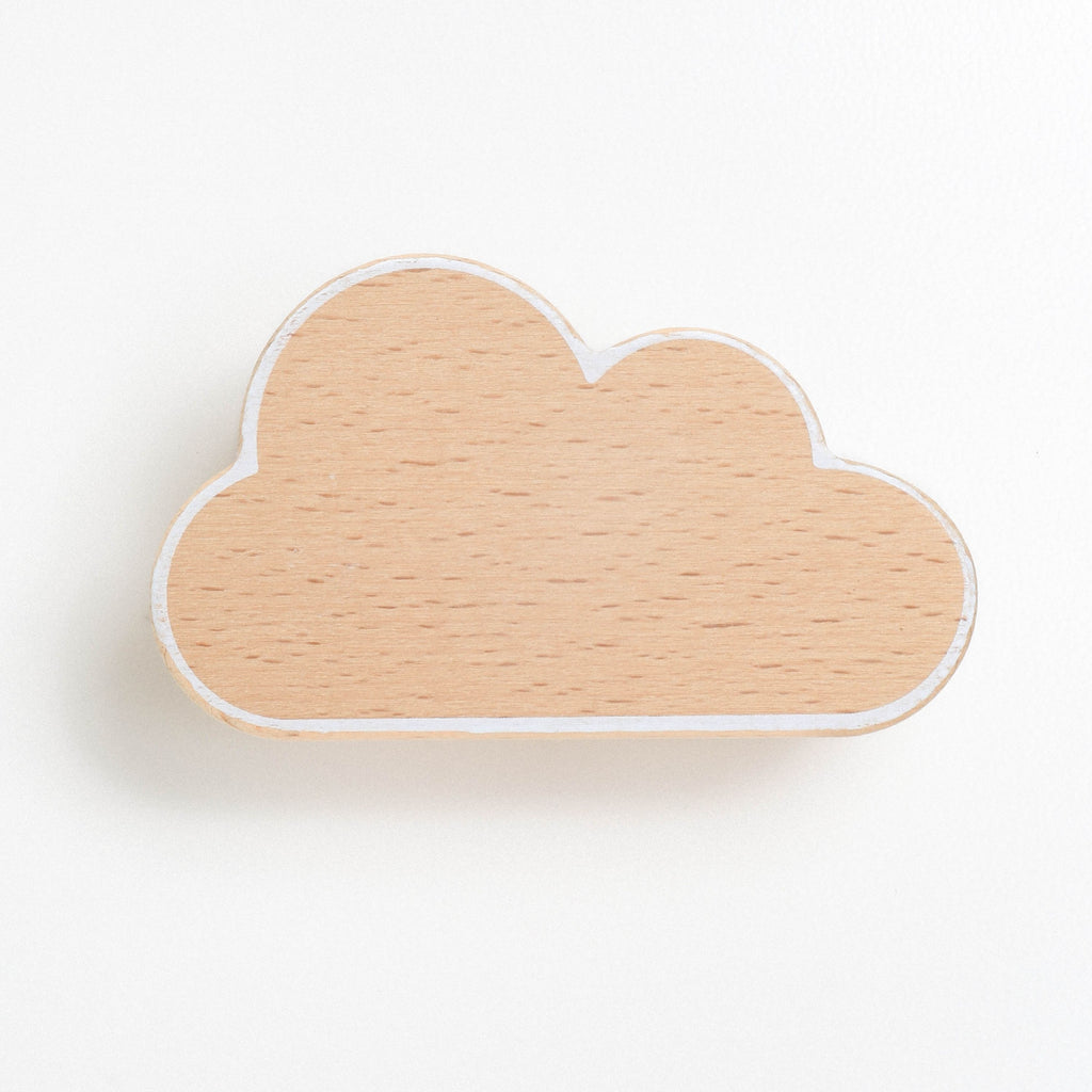 WonderBee™ Natural Pine Cloud Decorative Painted Wall Hook