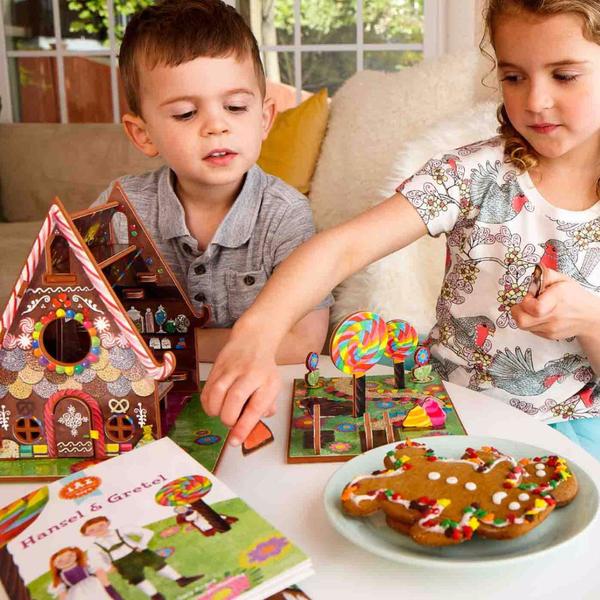 Fairytale Dollhouse  Hansel and Gretel Story Book and Playset - Storytime  Toys