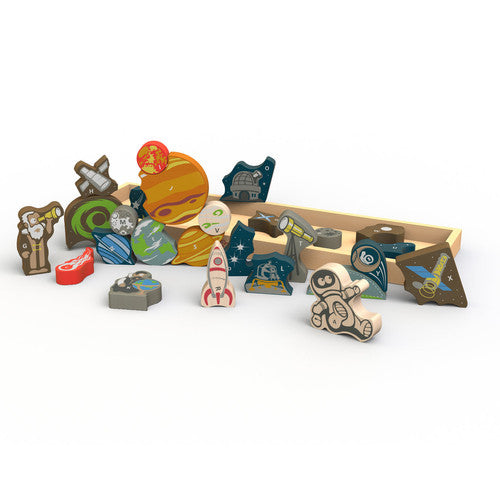 Space A to Z Puzzle & Playset