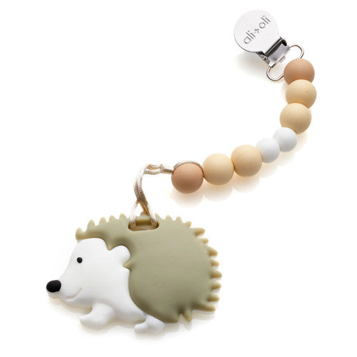 Ali+Oli Teether Pacifier Clip (Natural)
